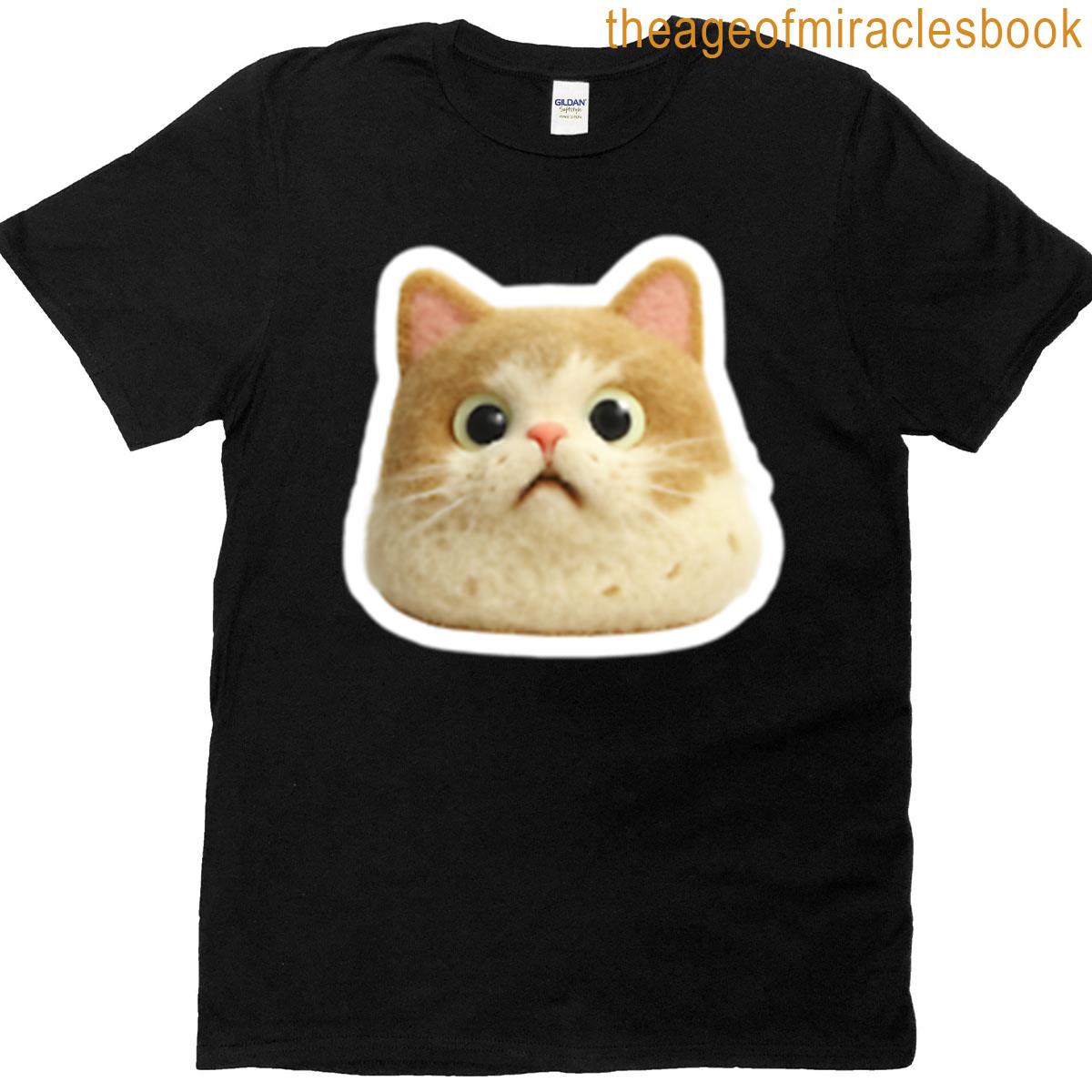 Fluffy Felted Horrified Kitty T-shirt