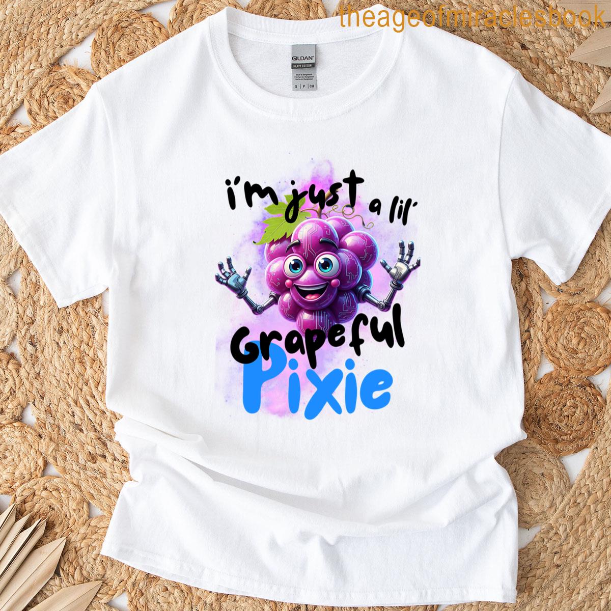Lil’ Grapeful Pixie Funny Fruit T-shirt