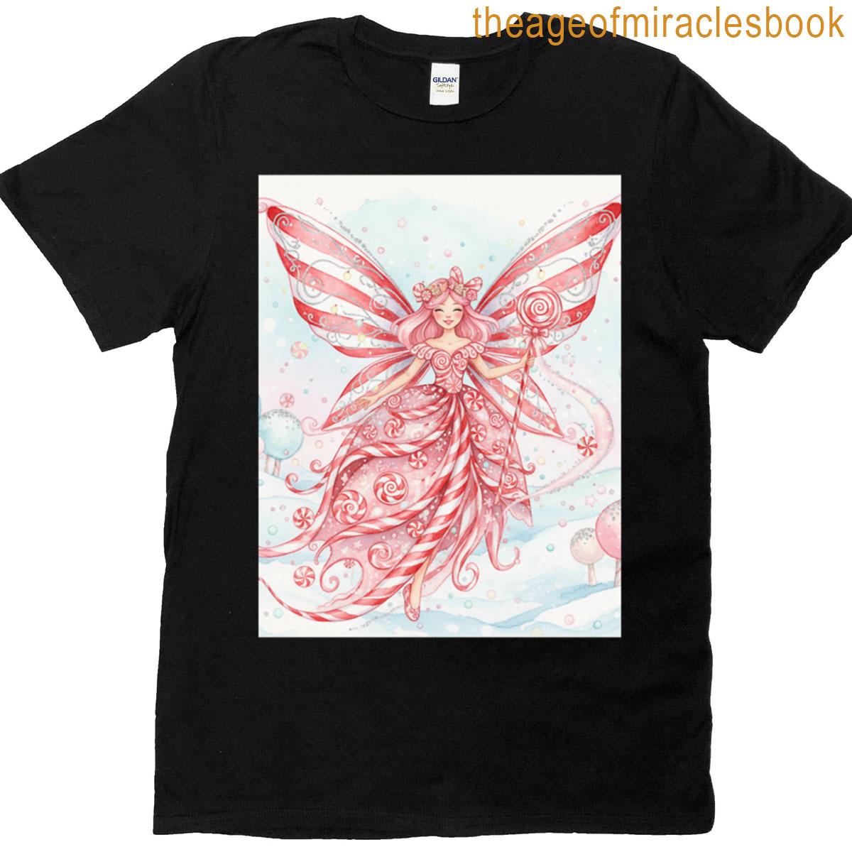Peppermint Whimsy Candycane Fairy T-shirt