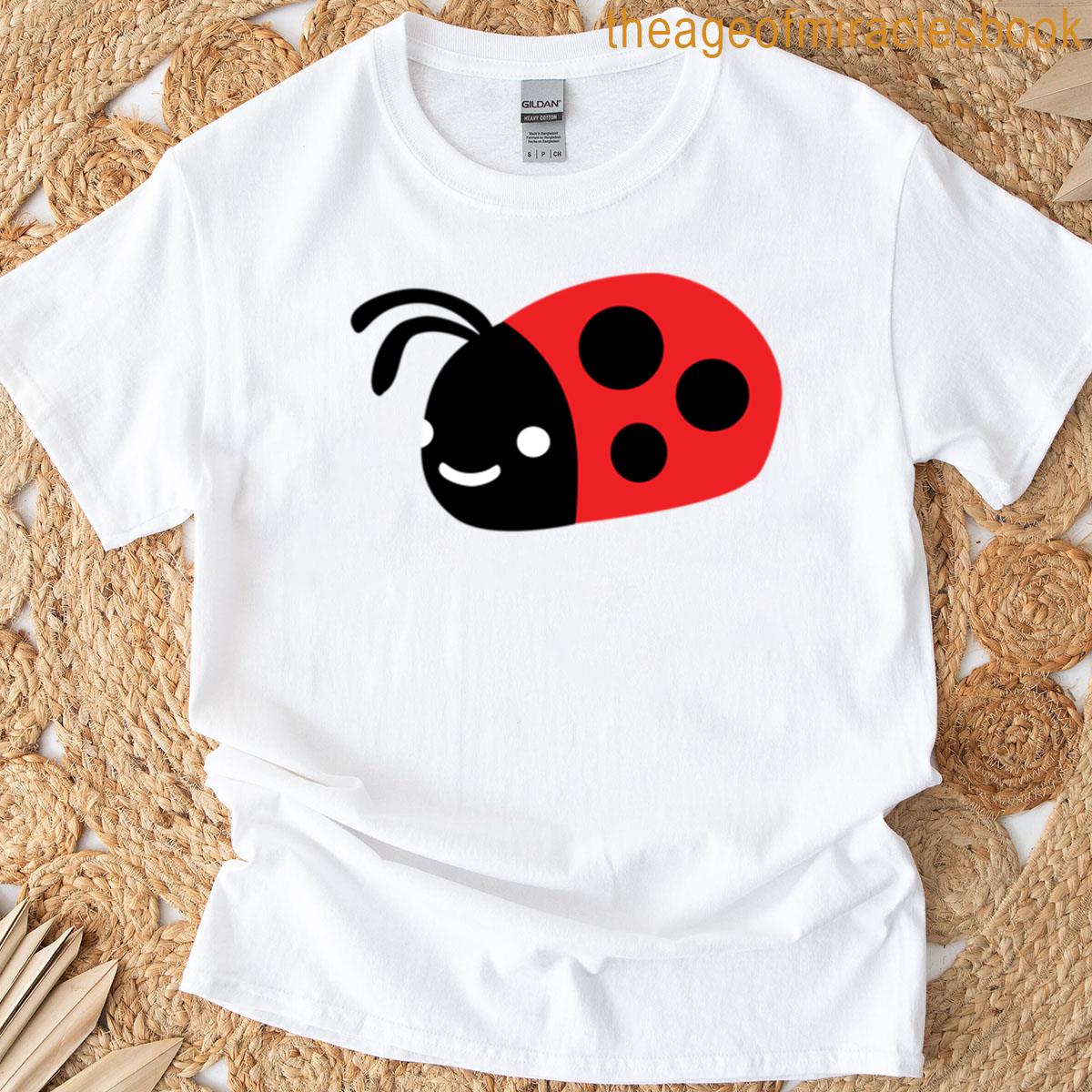 Smiling Ladybug With Red Shell T-shirt