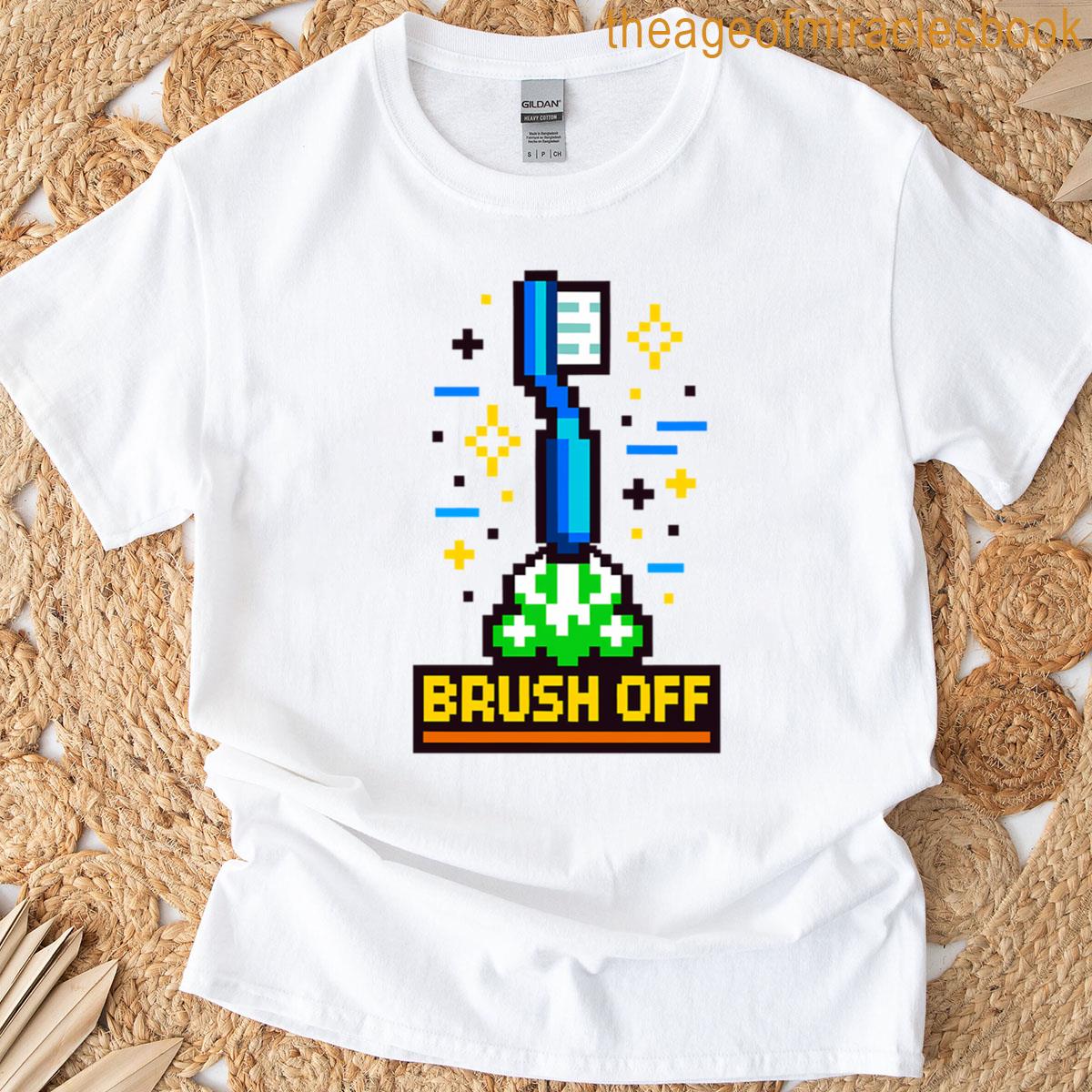 Toothbrush Rocket Arcade Game Retro Gaming T-shirt