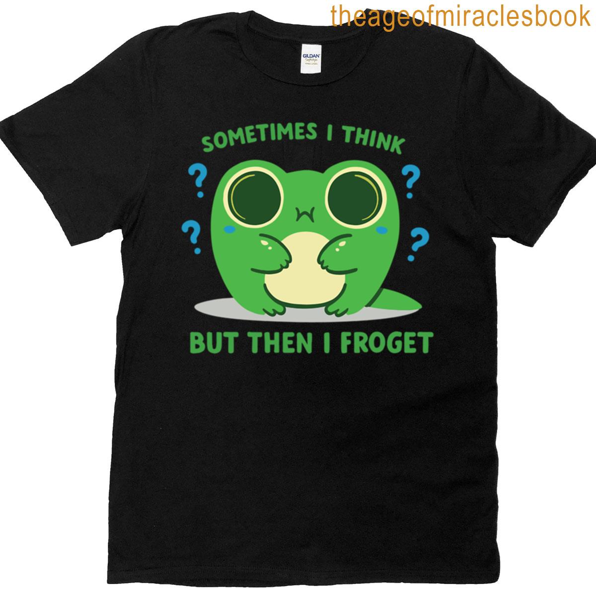 Confused Frog With Funny Quote T-shirt