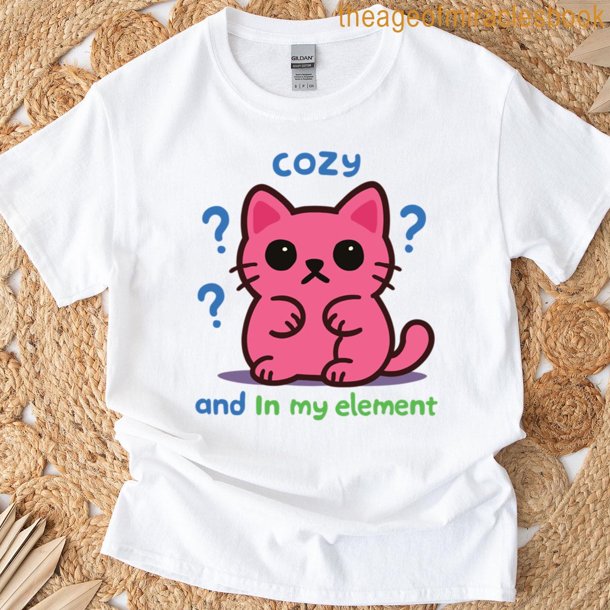 Curious Cozy Cat T-shirt