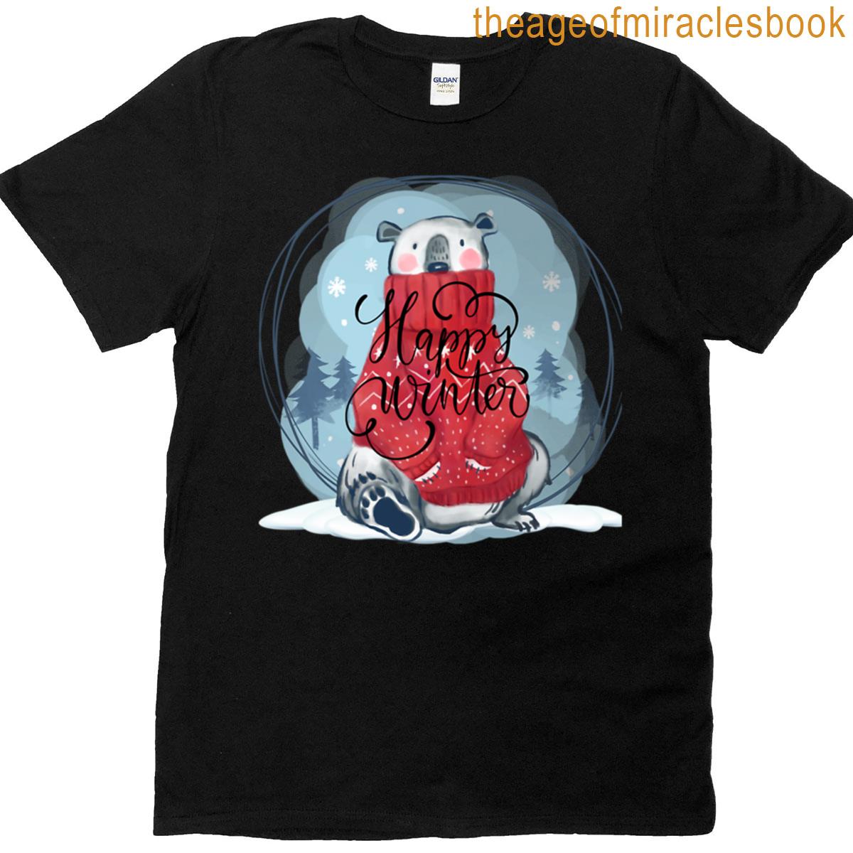 Polar Bear Happy Winter T-shirt
