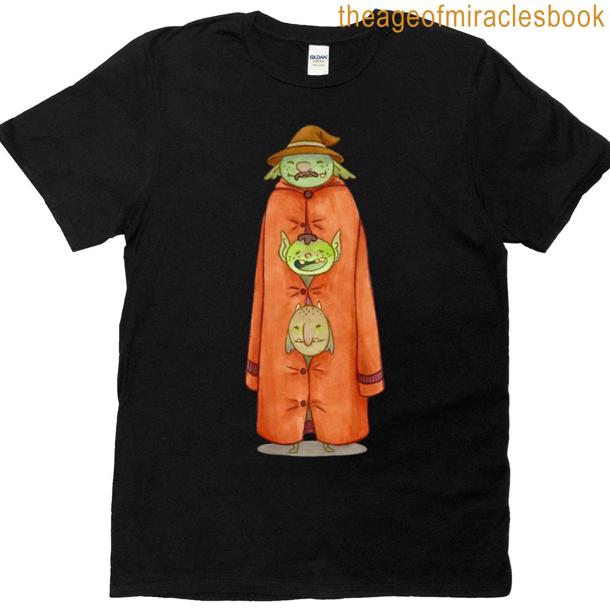 Three Goblins In A Trench Coat T-shirt