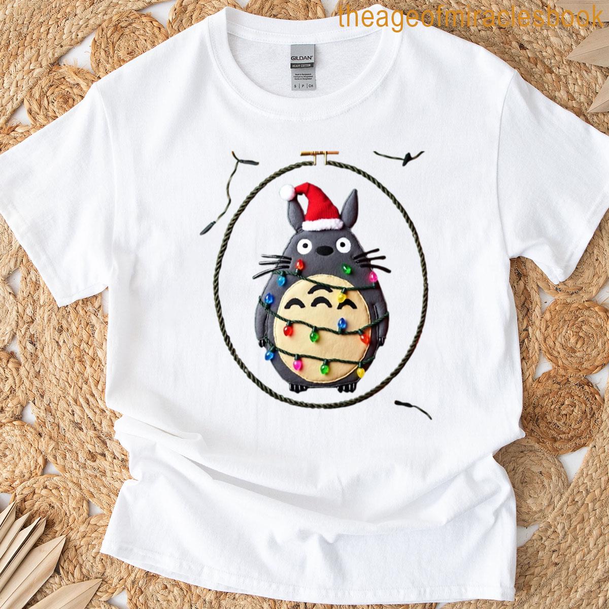 Anime Christmas Embroidered T-shirt