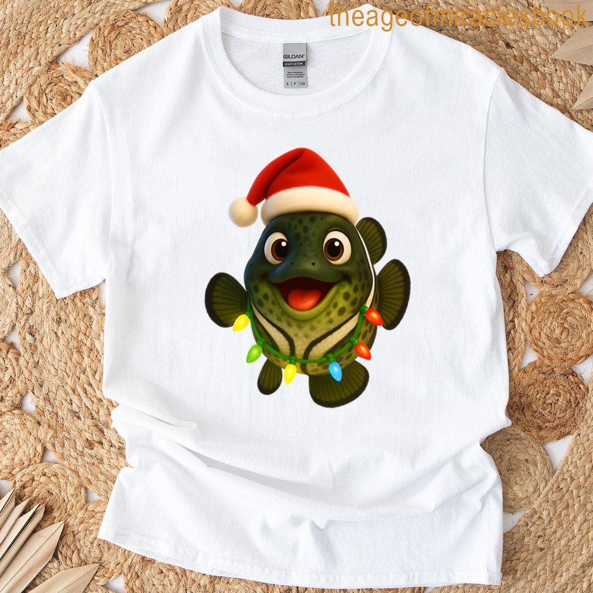 Christmas Black Crappie T-shirt