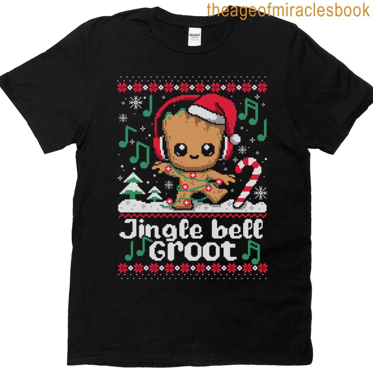 Jingle Bell Groot Ugly Christmas T-shirt
