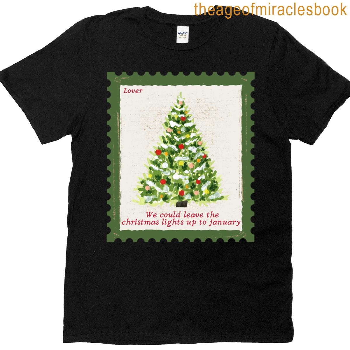 Lover Christmas Lights Stamp T-shirt