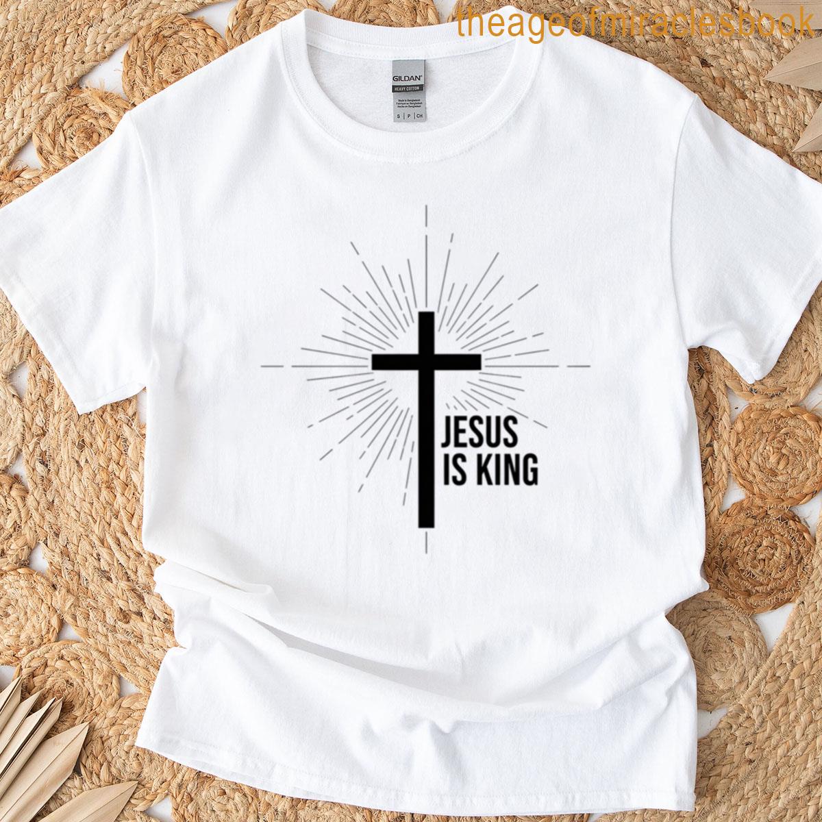 Model Jesus Is King Black T-shirt