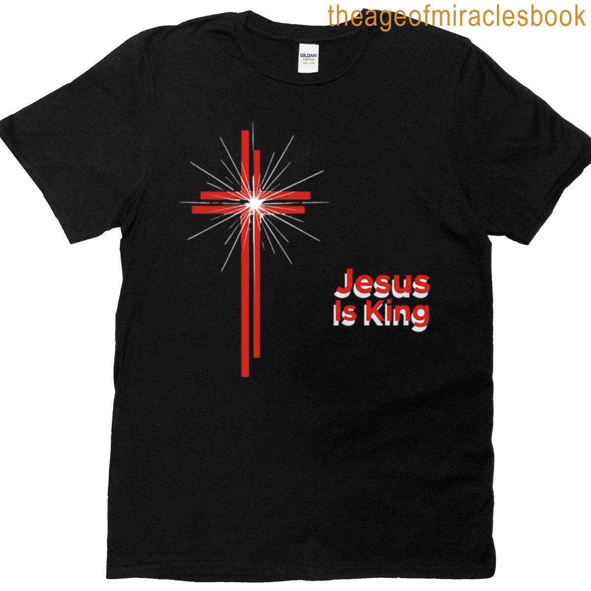 Model Jesus Is King Red T-shirt
