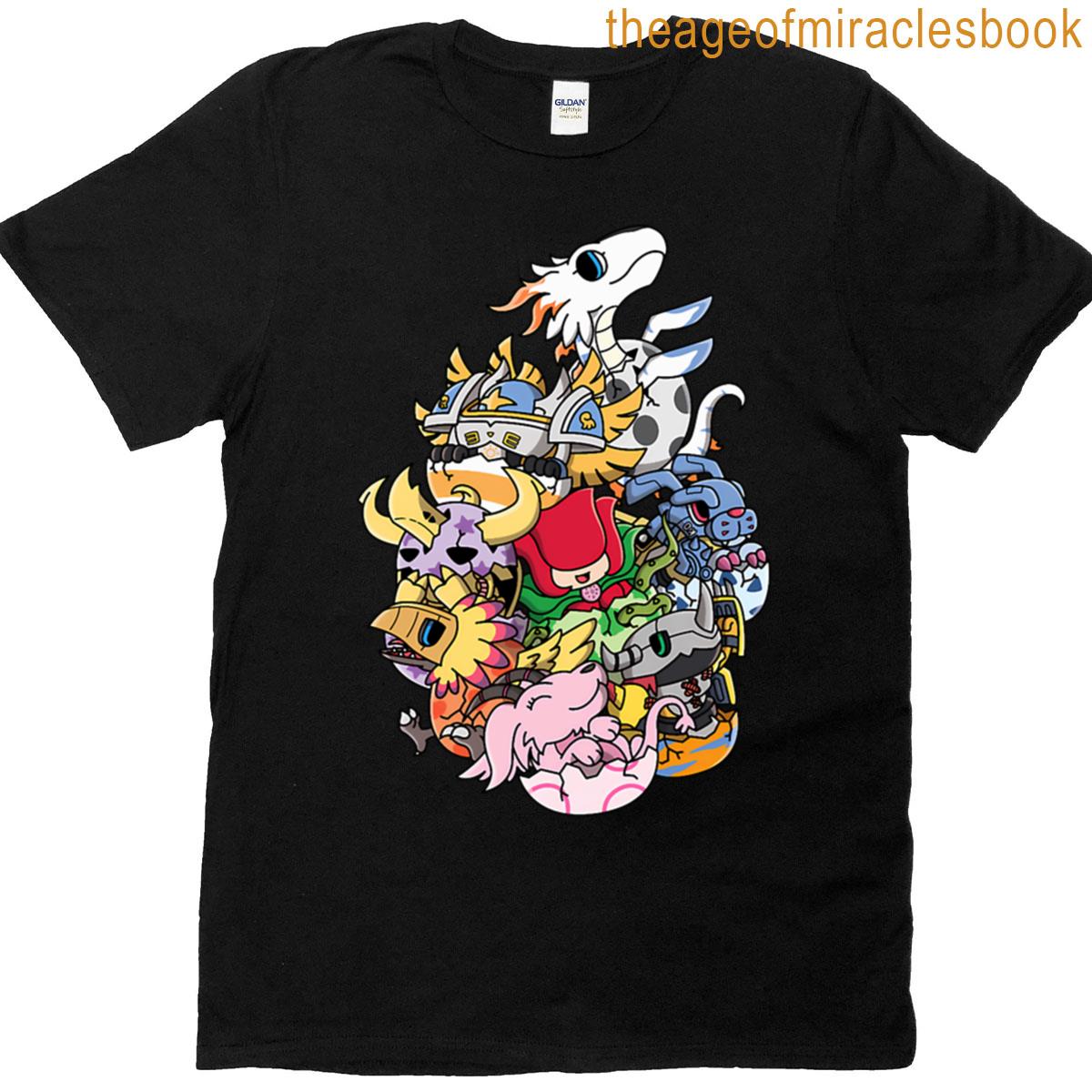 Original Mega Digimon Chibi Eggs T-shirt
