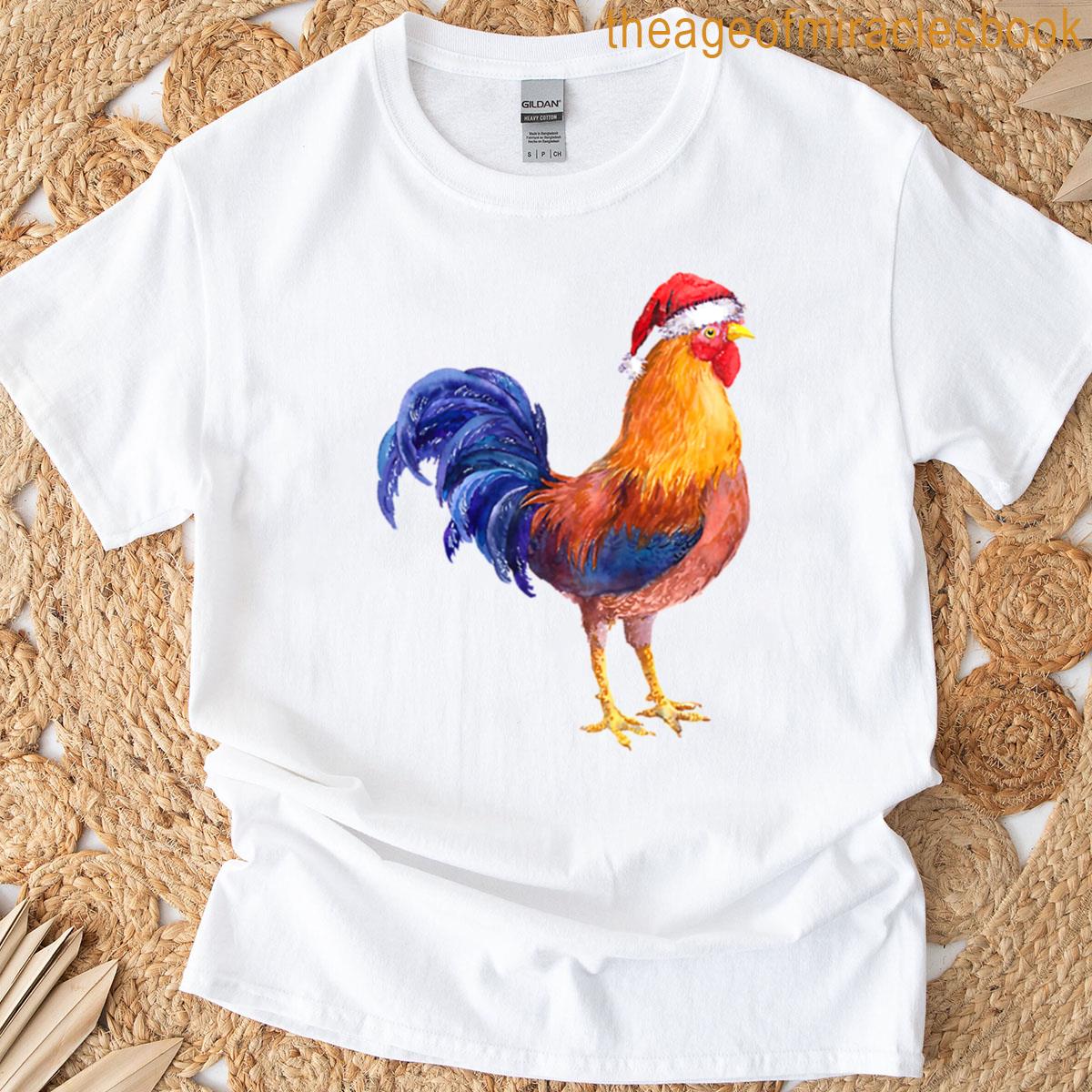 Rooster Christmas T-shirt