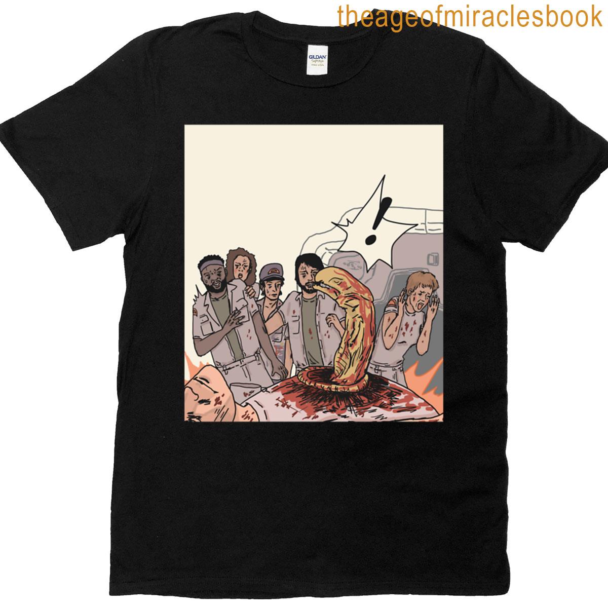 Baby Xenomorph 1 Drawing Comic Style T-shirt