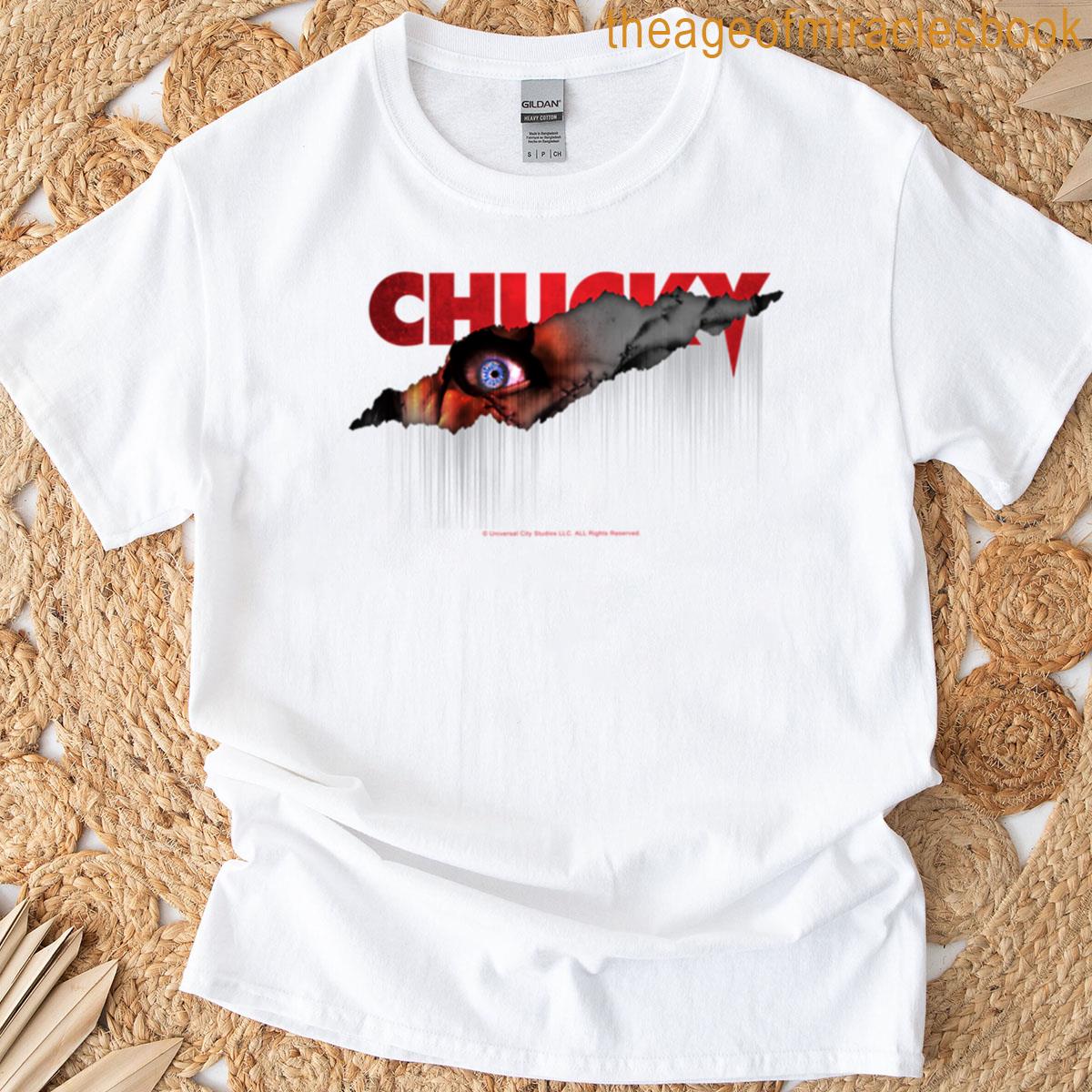 Chucky Shining Blue Eyeball Horror T-shirt