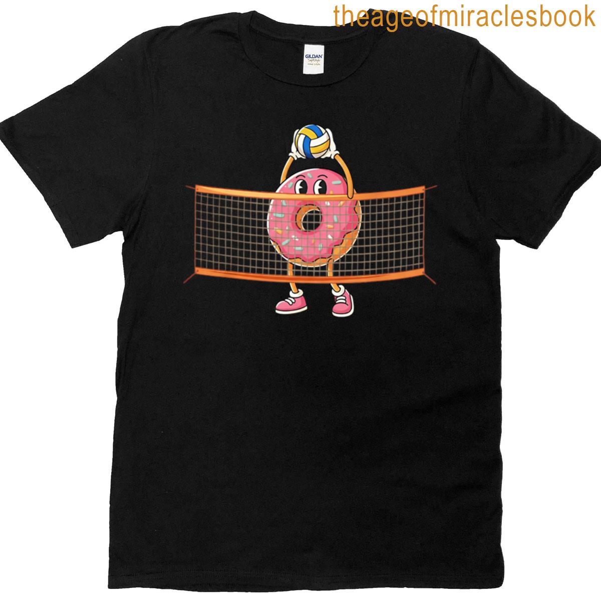 Cute Donut Volleyball Player Tee T-shirt