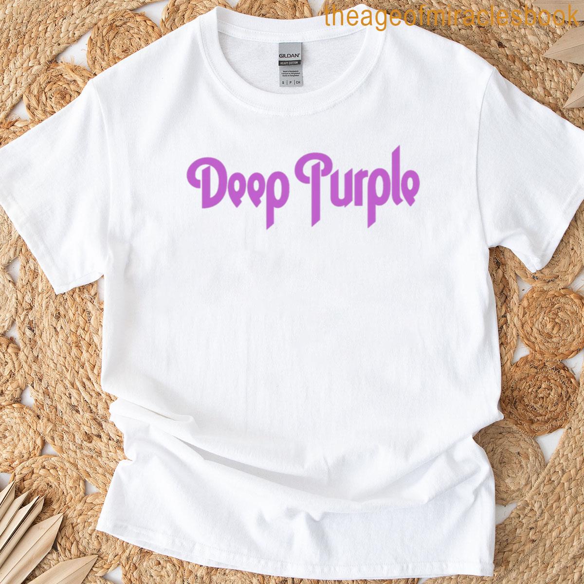 Deep Purple Retro Magenta Logo T-shirt