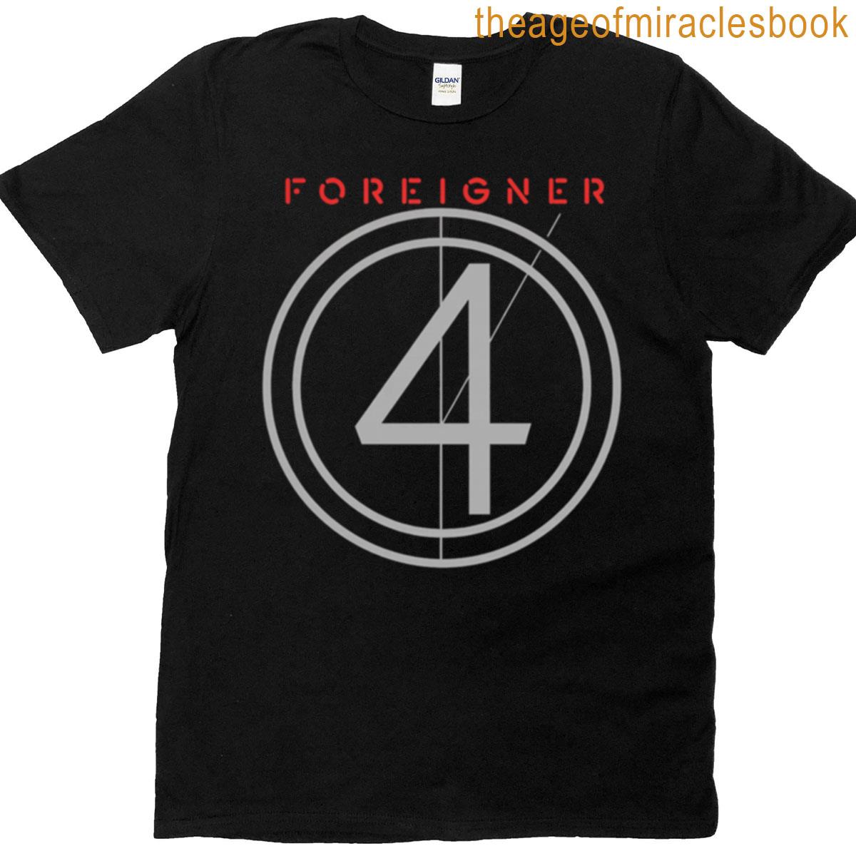 Foreigner 4 Countdown Rings Red Header T-shirt