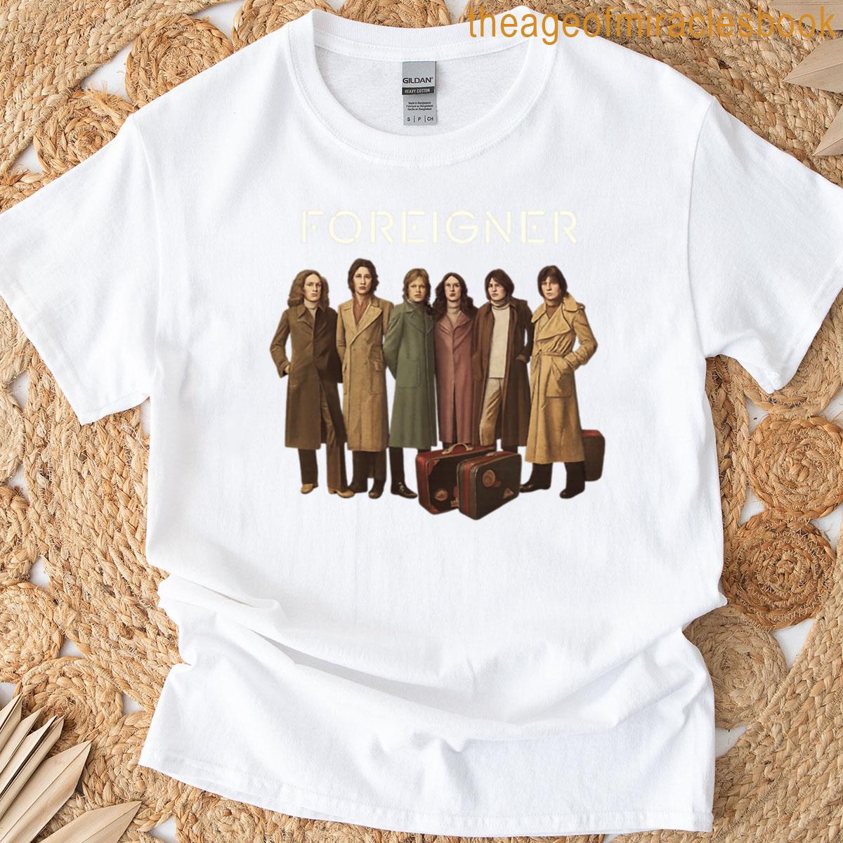 Foreigner Lineup With Travel Cases T-shirt