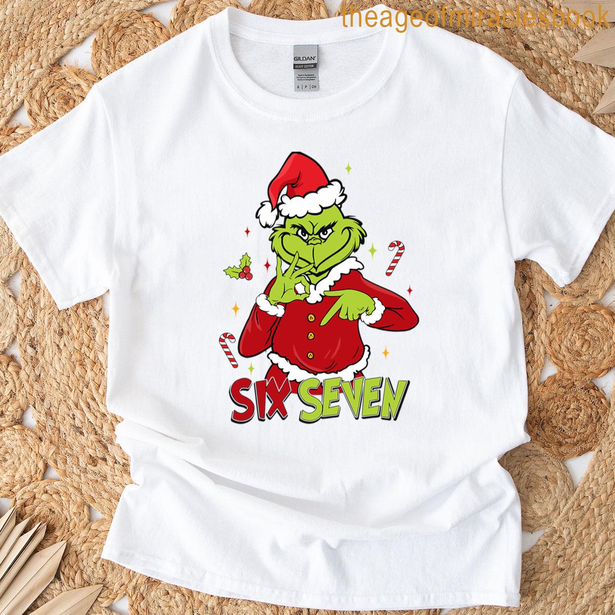 Funny Six Seven Meme Christmas T-shirt
