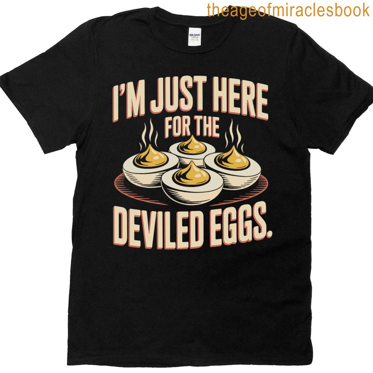 Im Just Here For The Deviled Eggs Egg Expert Deviled Egg Premium Tri-blend T-shirt