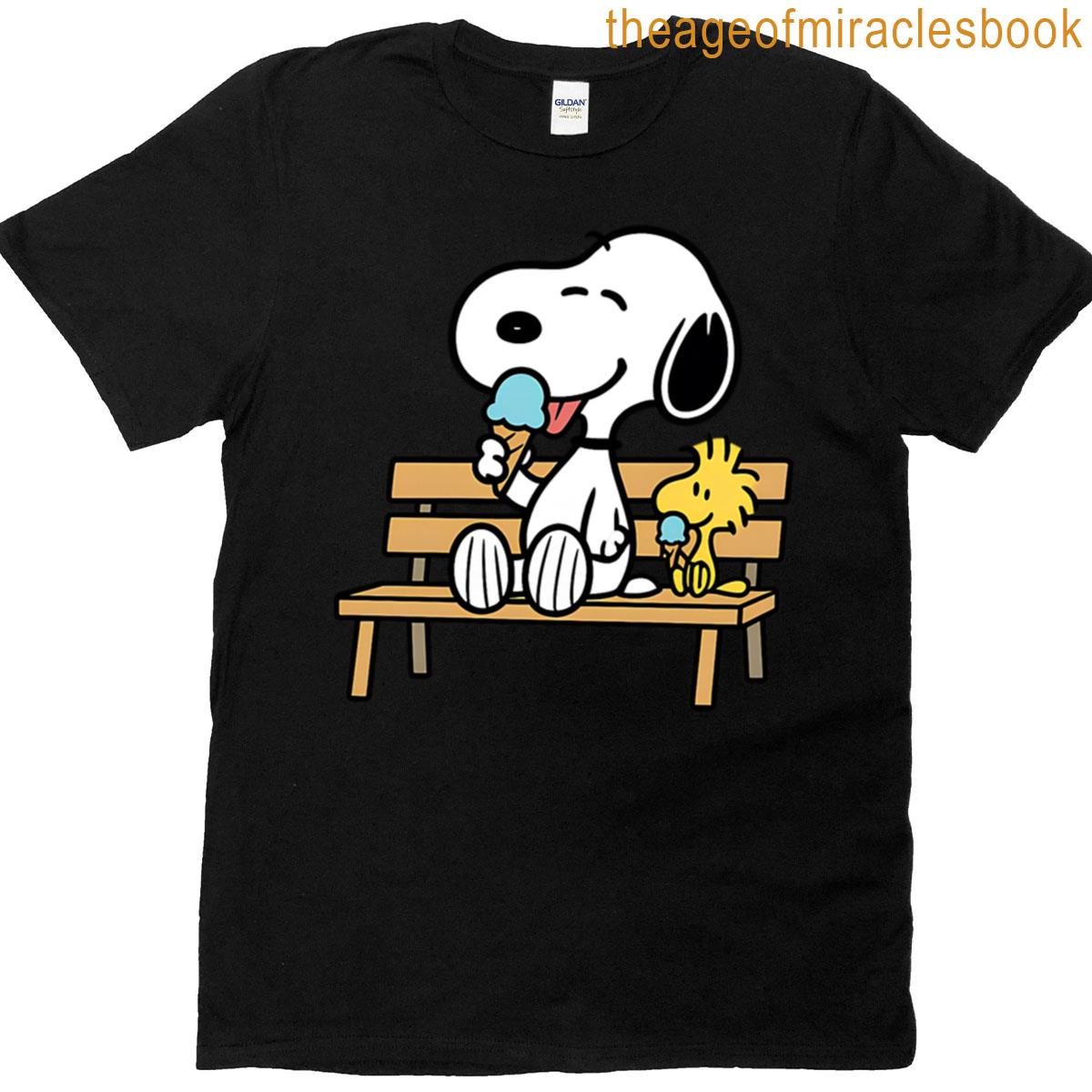 Peanuts – Snoopy Woodstock Bench T-shirt