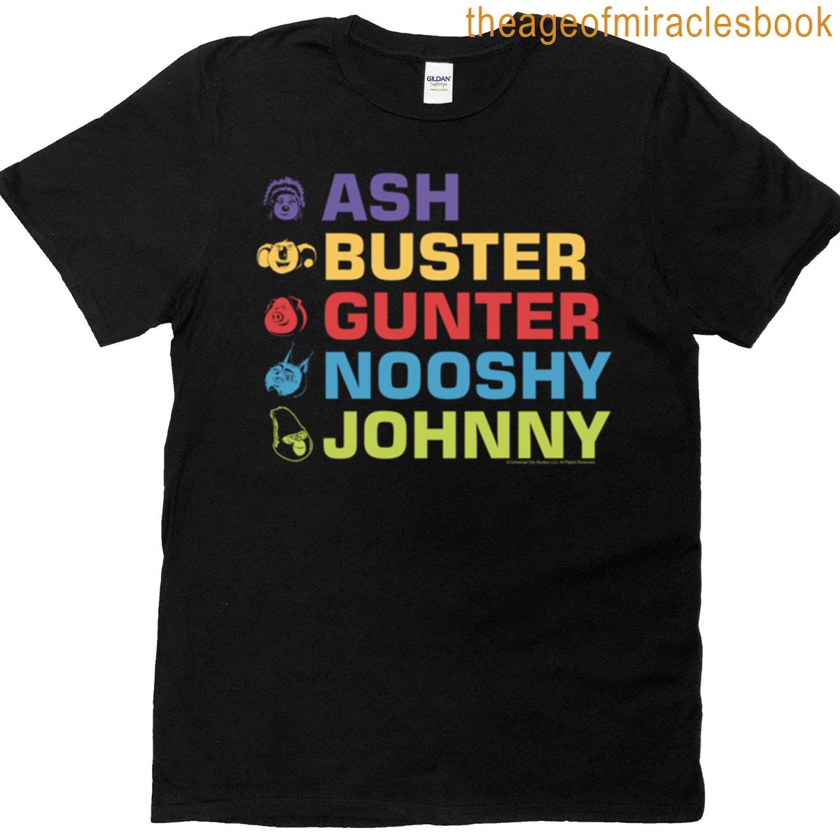 Sing 2 Name And Faces Stacked T-shirt