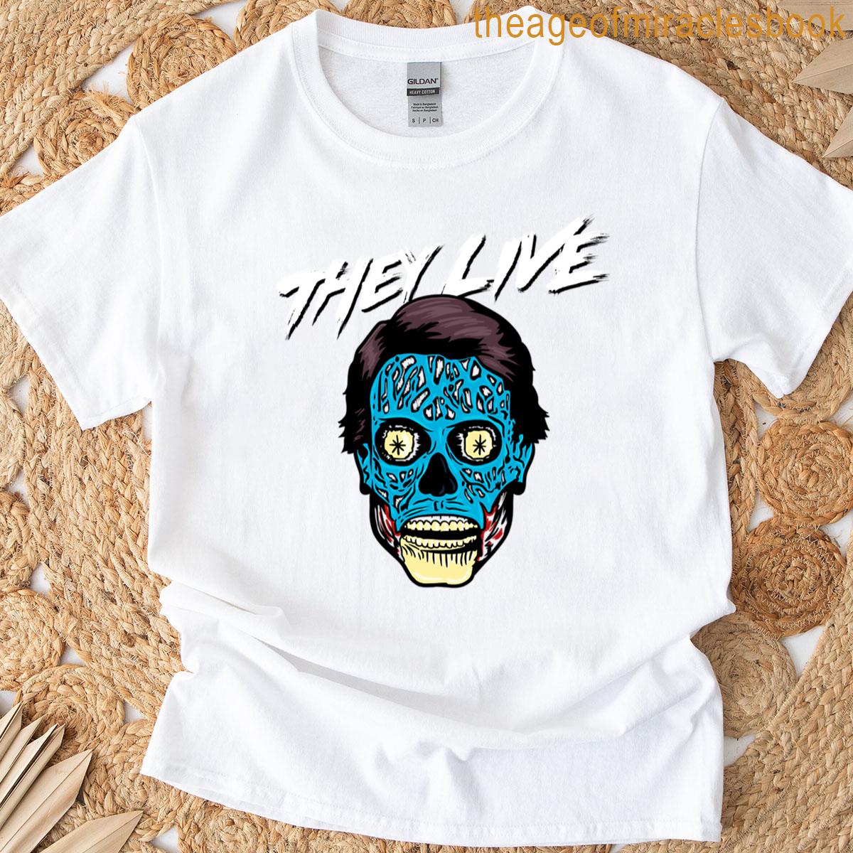They Live Alien Big Face T-shirt