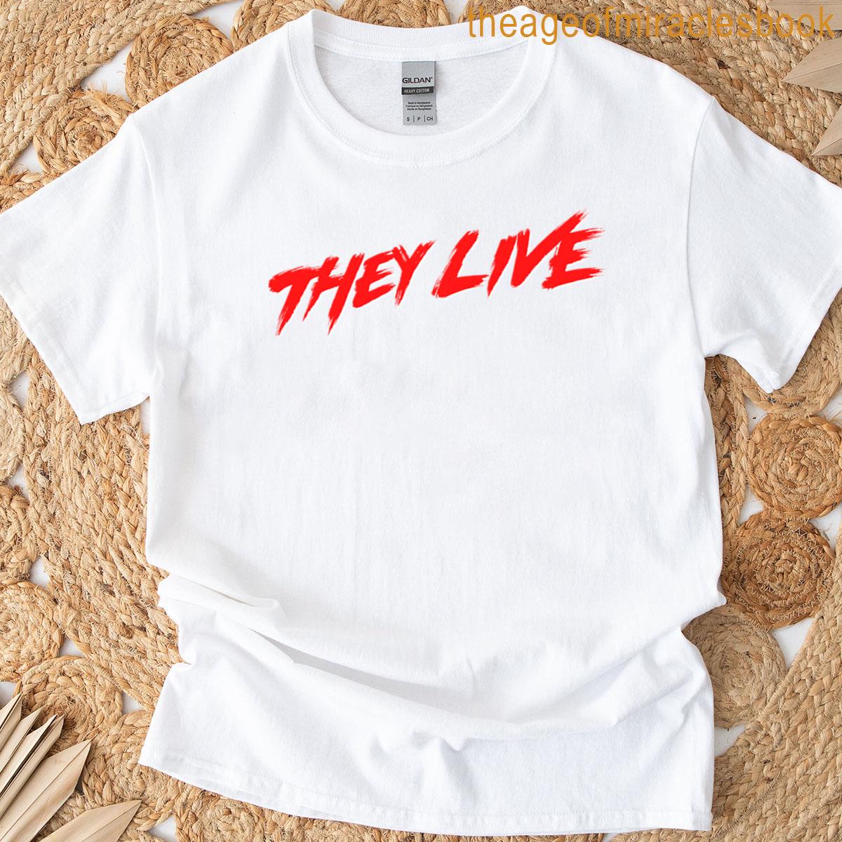 They Live Simple Title Logo T-shirt