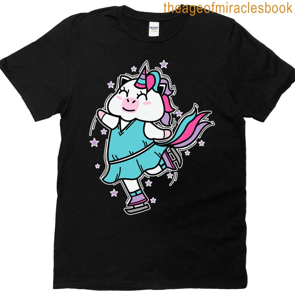 Unicorn Ice Skating Premium Tri-blend T-shirt
