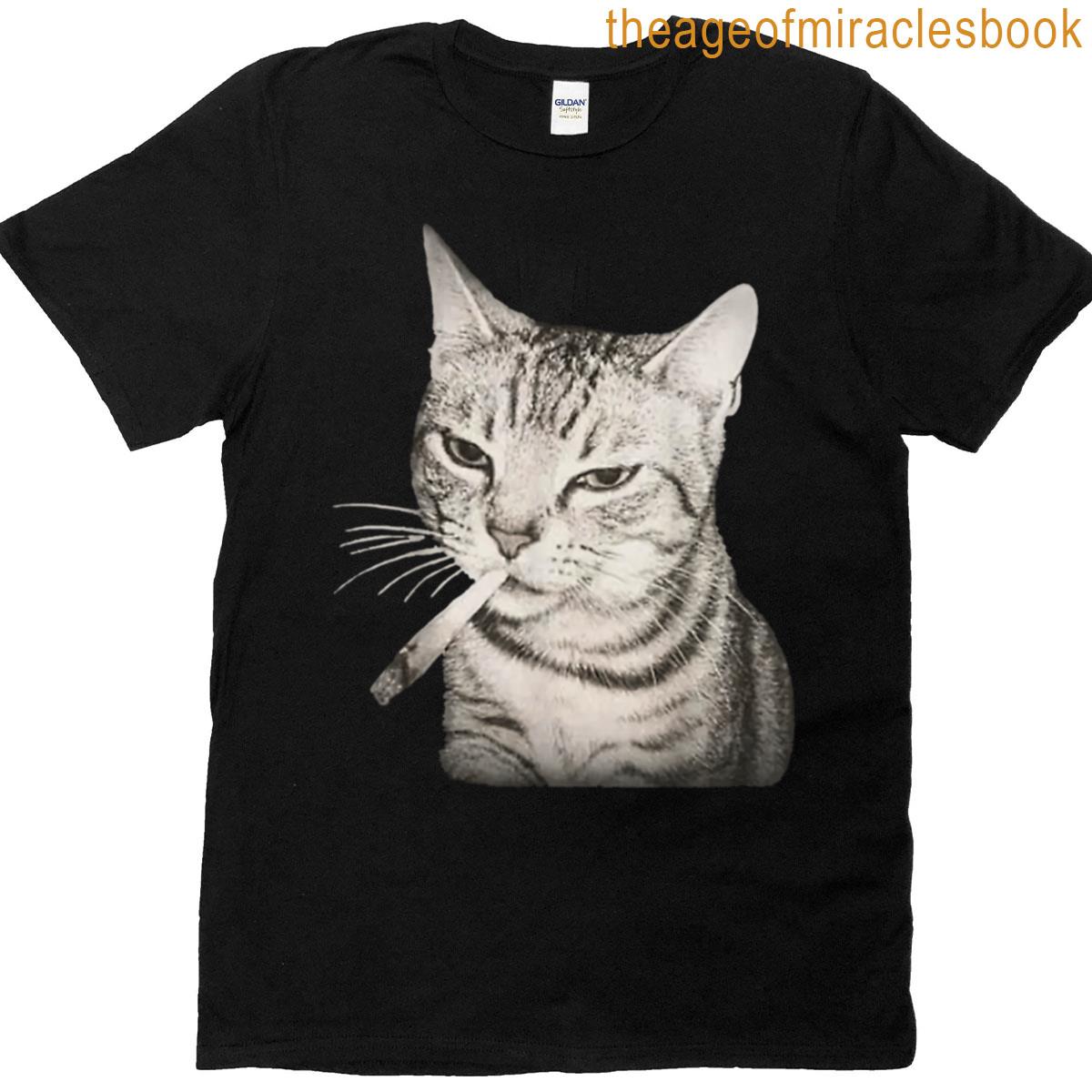 Cat Smoking Meme T-shirt