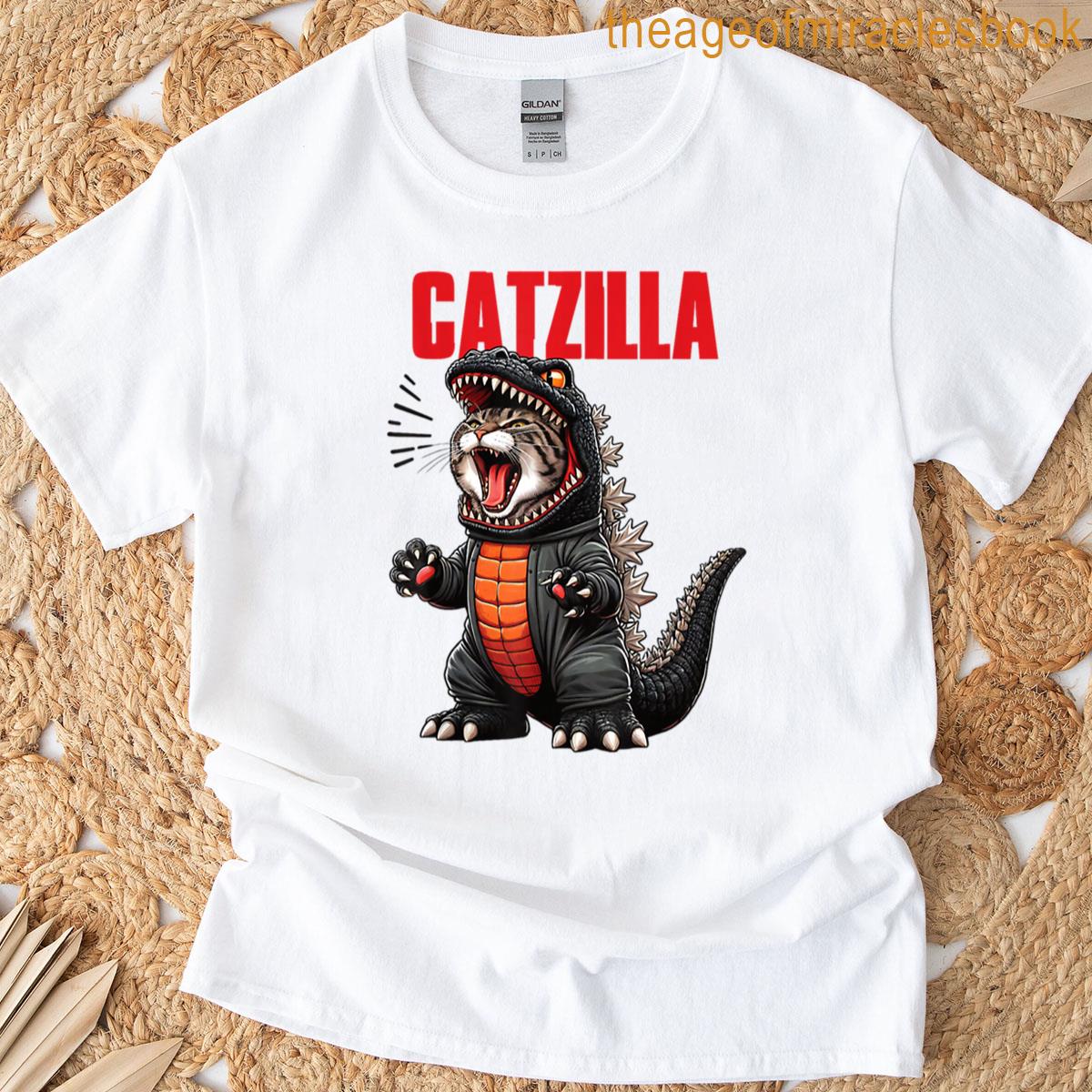 Catzilla Cute Cat T-shirt