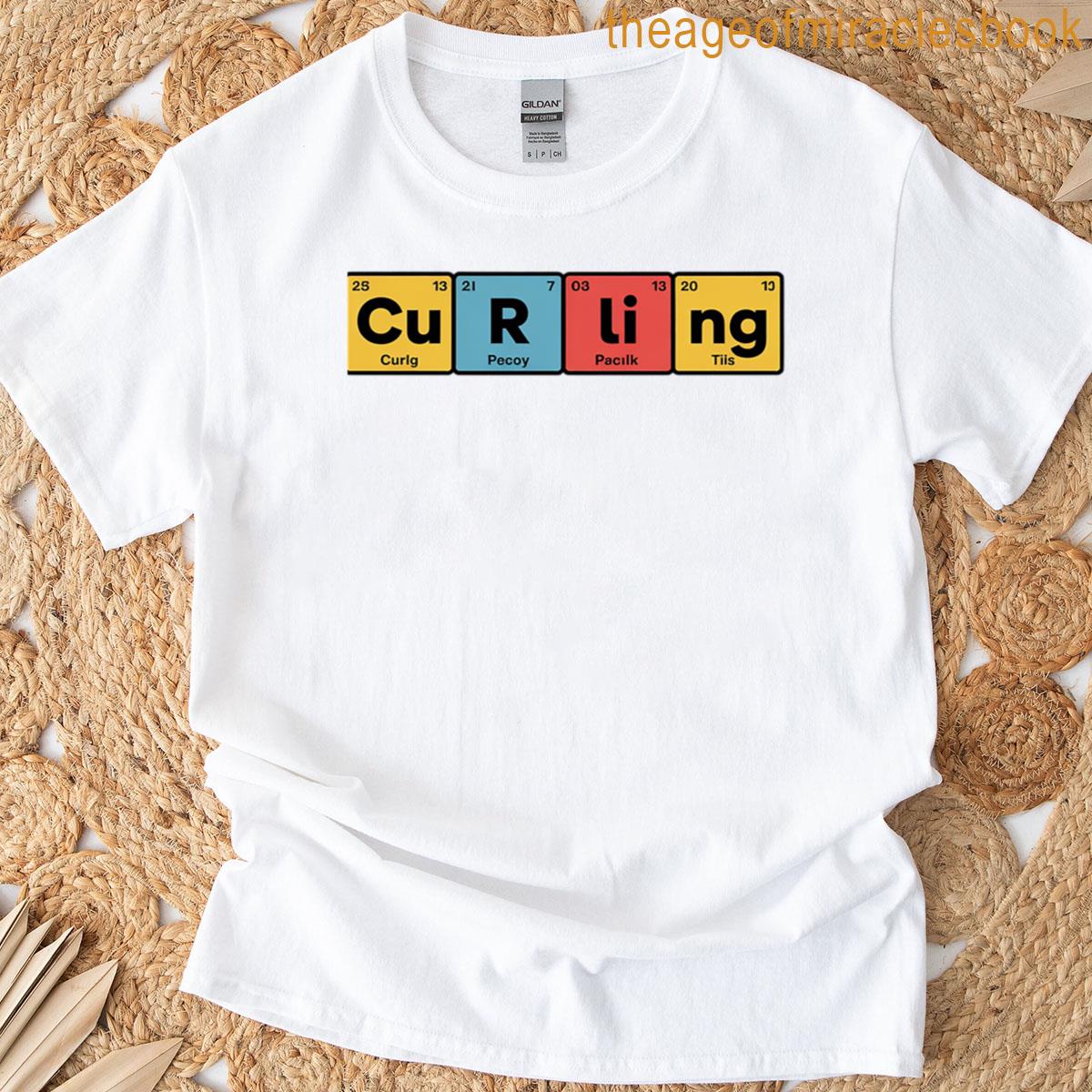 Curling Elementary Periodic Table Gift T-shirt