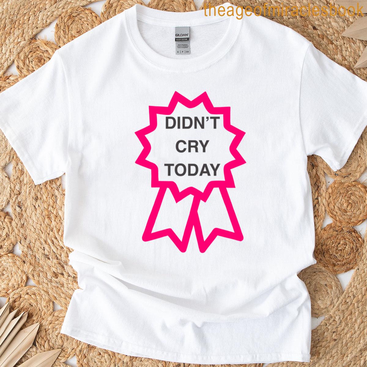 I Didnt Cry Today Tiny Victory Badge T-shirt
