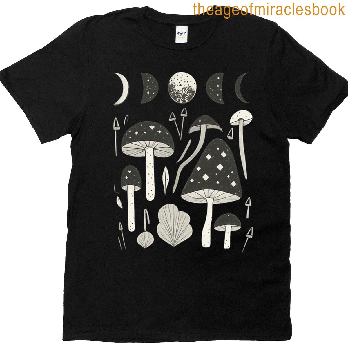 Magical Mushroom And Moon T-shirt