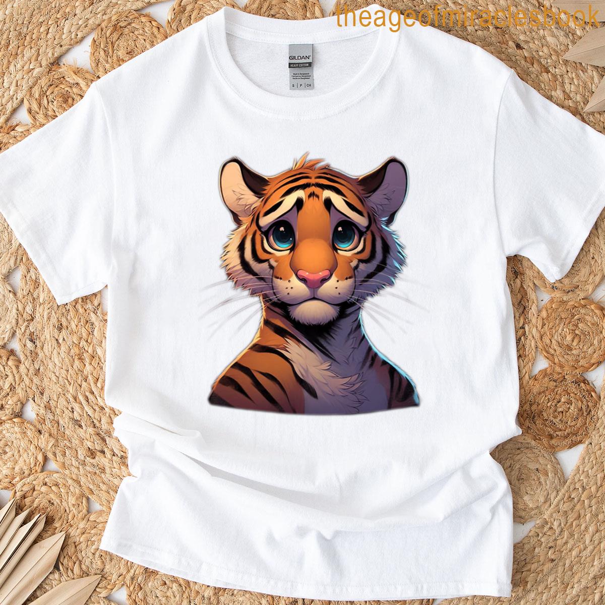 Sad Tiger Portrait T-shirt