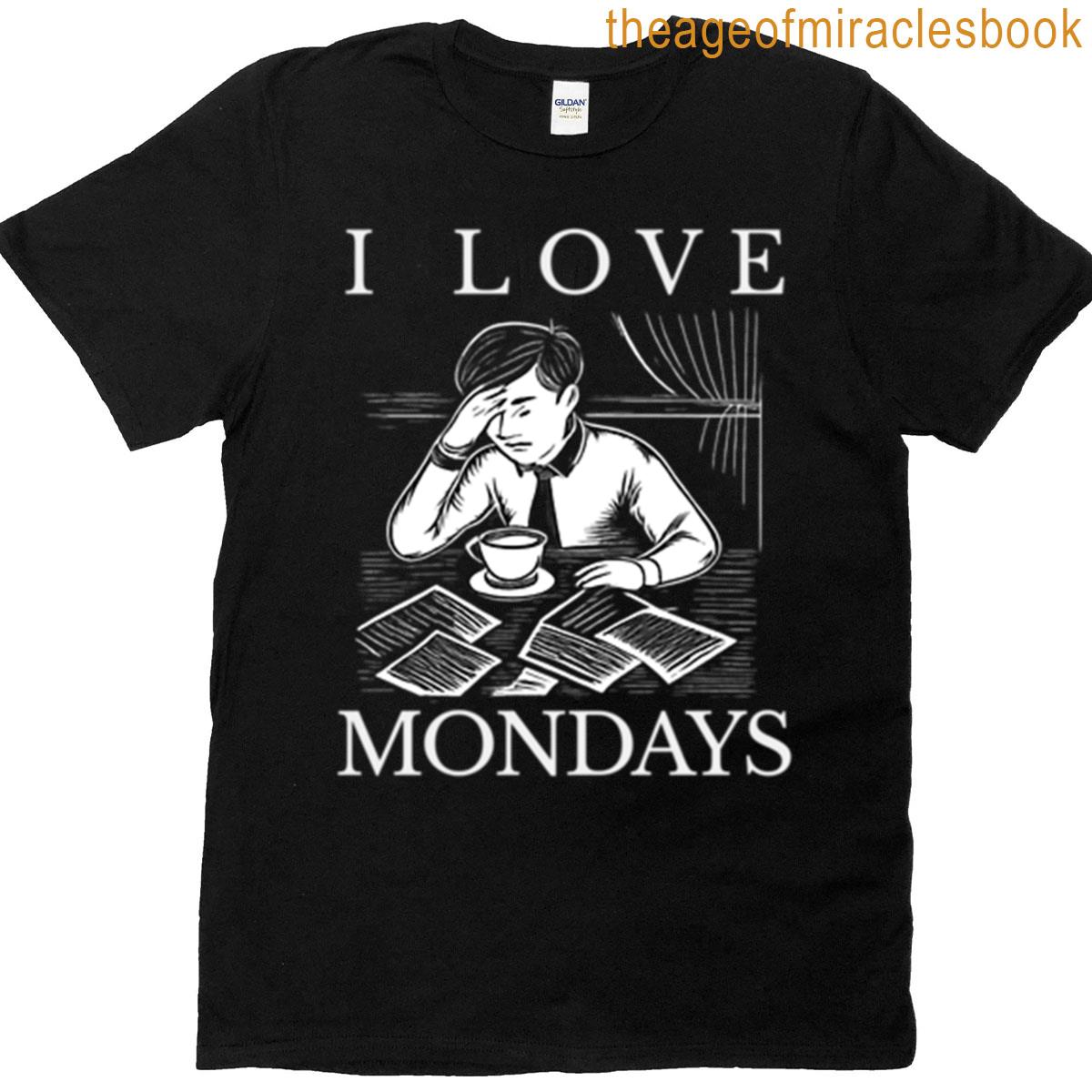 Tired Office Worker Illustration White T-shirt