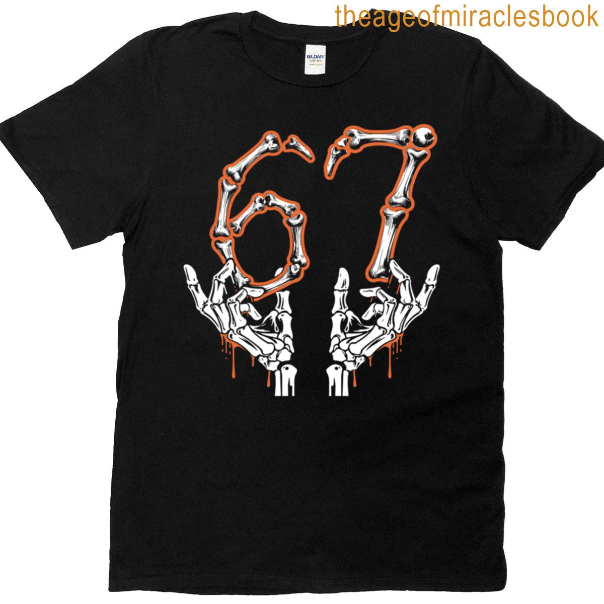 67 Meme Six Seven Halloween T-shirt