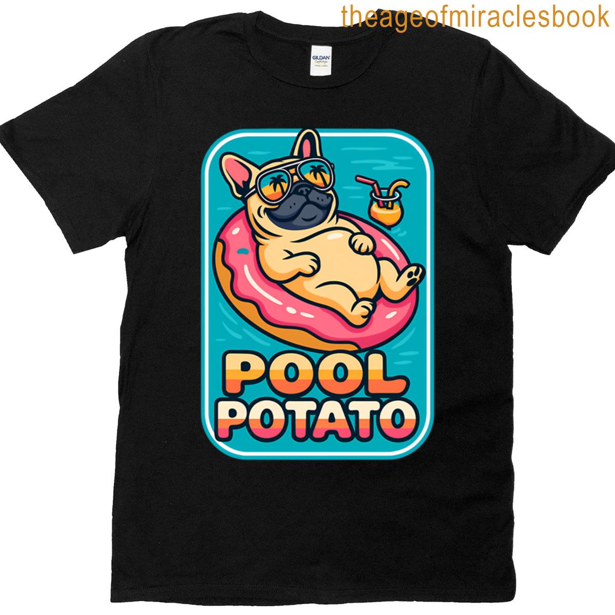 French Bulldog Pool Float Summer Dog T-shirt