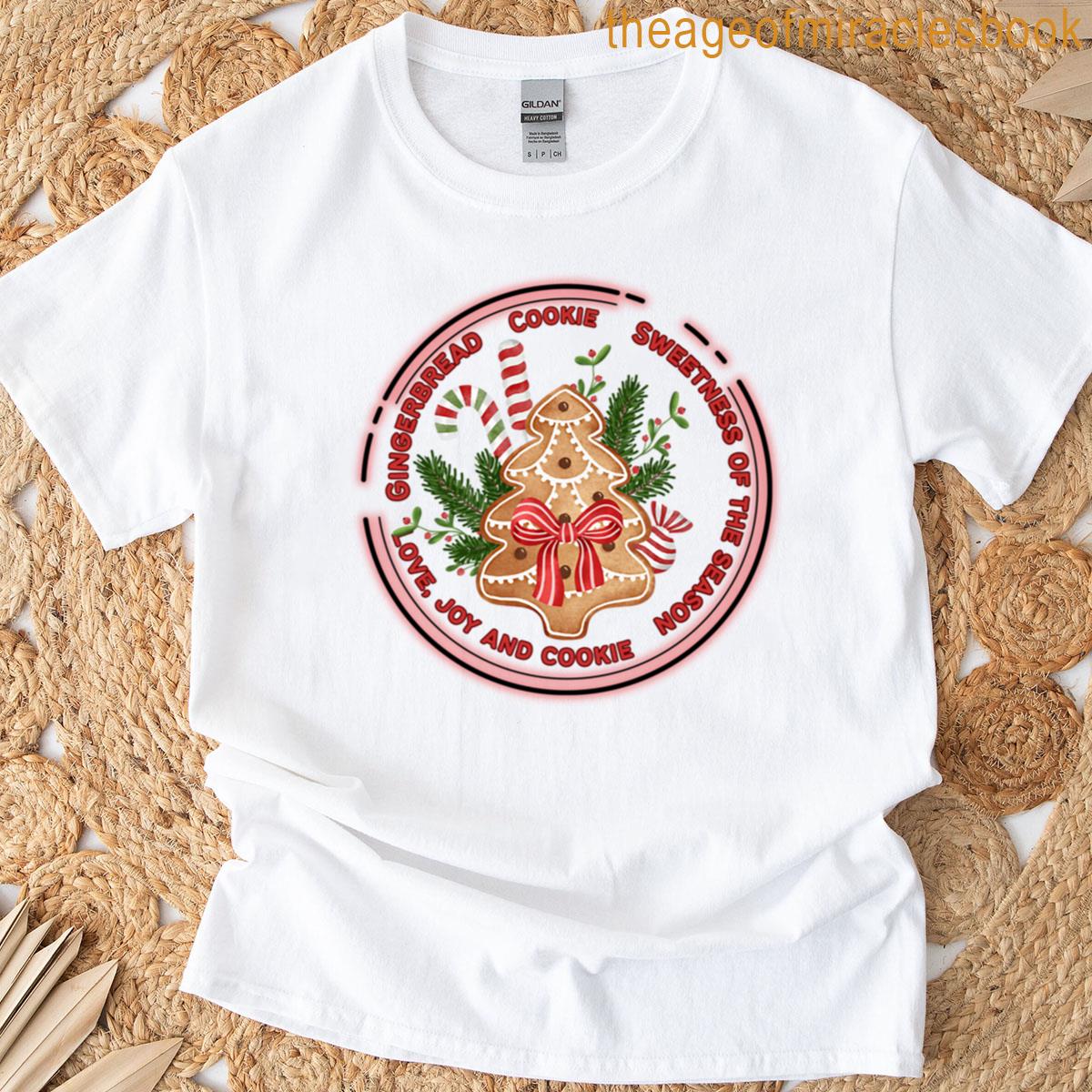 Gingerbread Cookie Graphic Christmas T-shirt