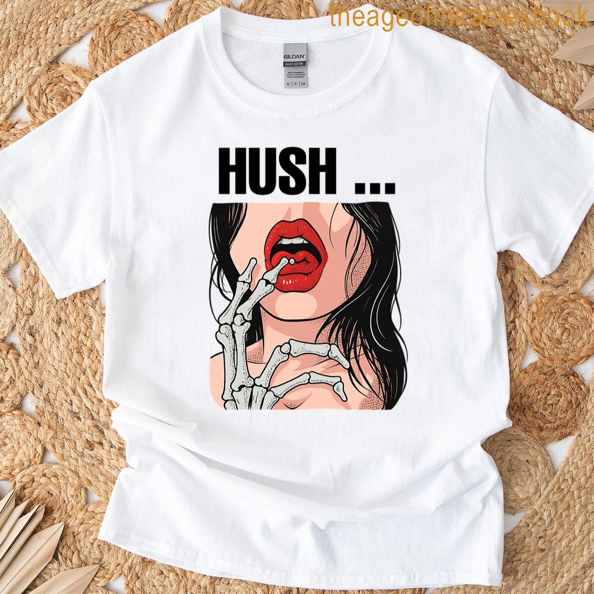 Hush Skeleton Seduction Pop Art T-shirt