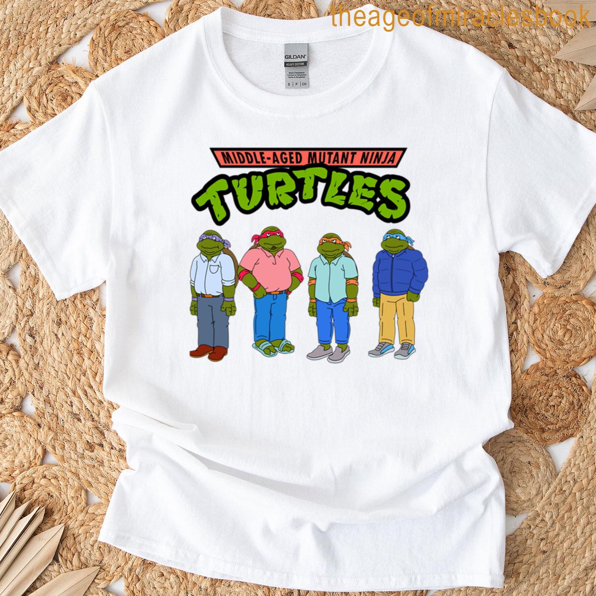 Middle-aged Mutant Ninja Turtles T-shirt