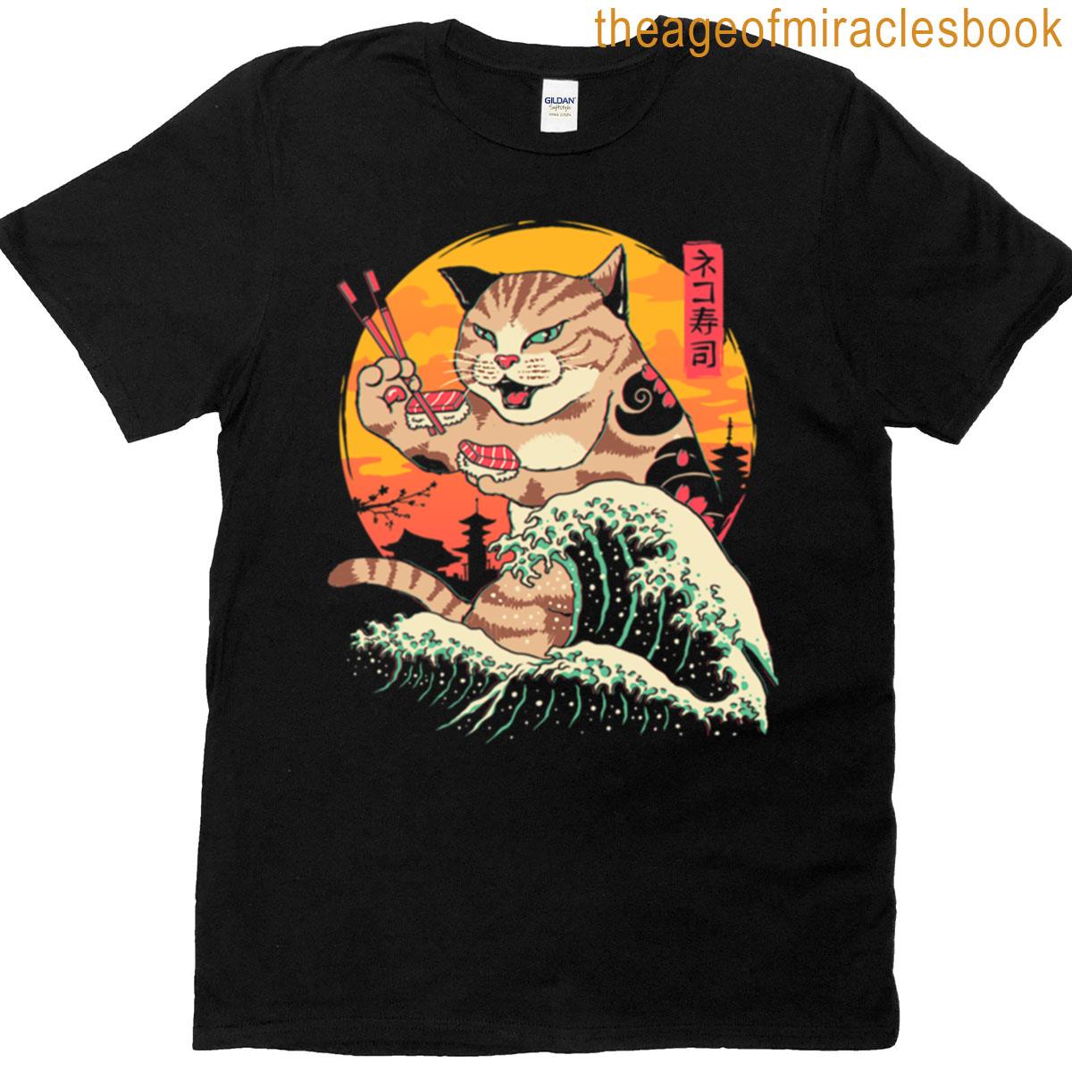 Neko Sushi Wave T-shirt