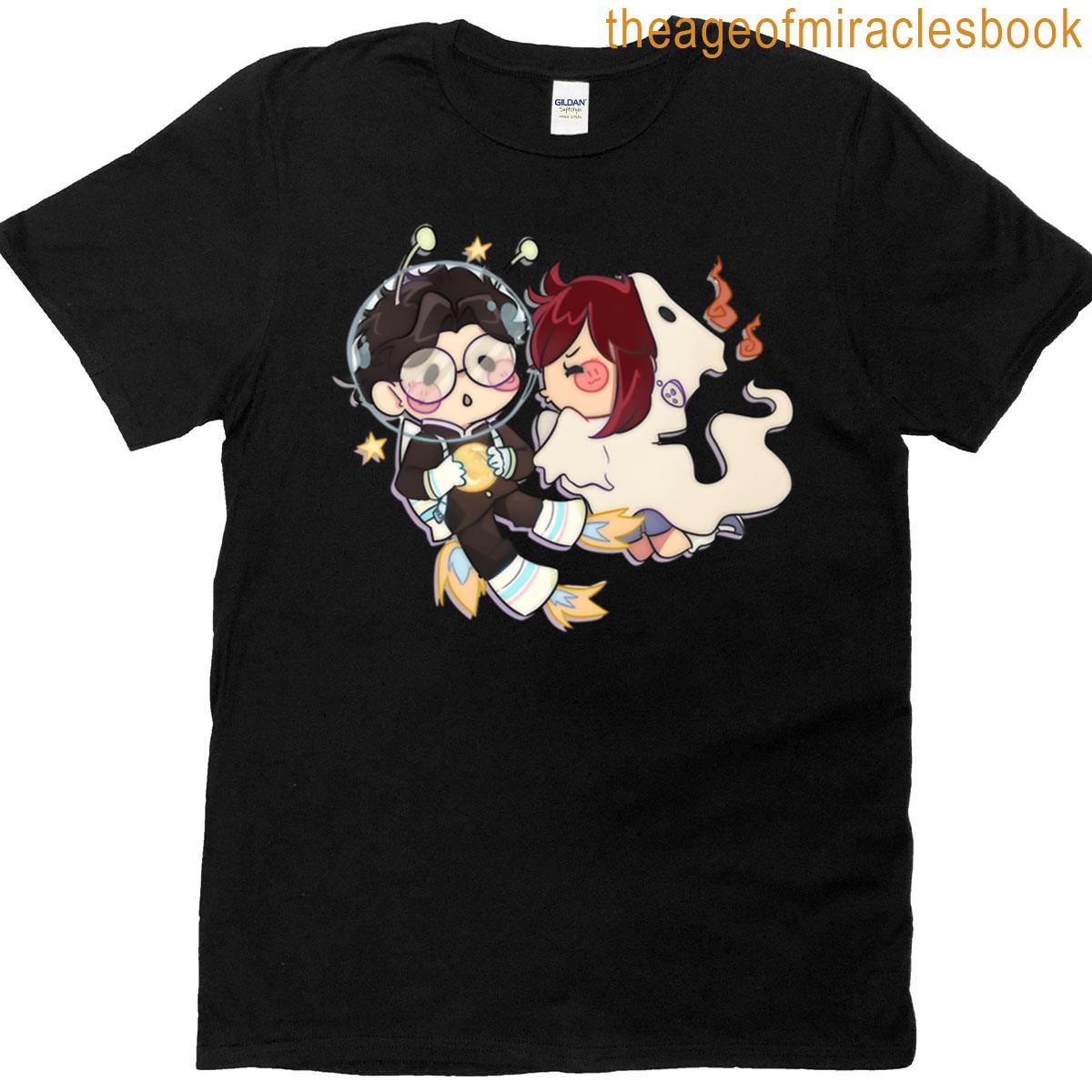 Okarun And Momo Chibi – Alien And Ghost T-shirt