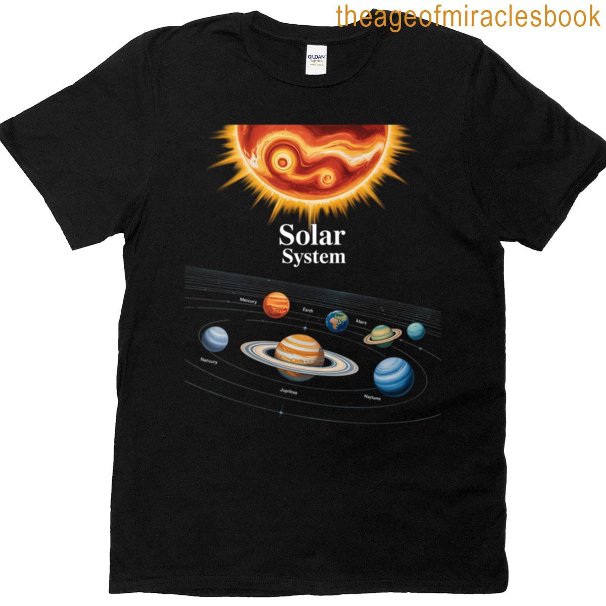 Planets Sun Universe Galaxy Outer Space Science T-shirt
