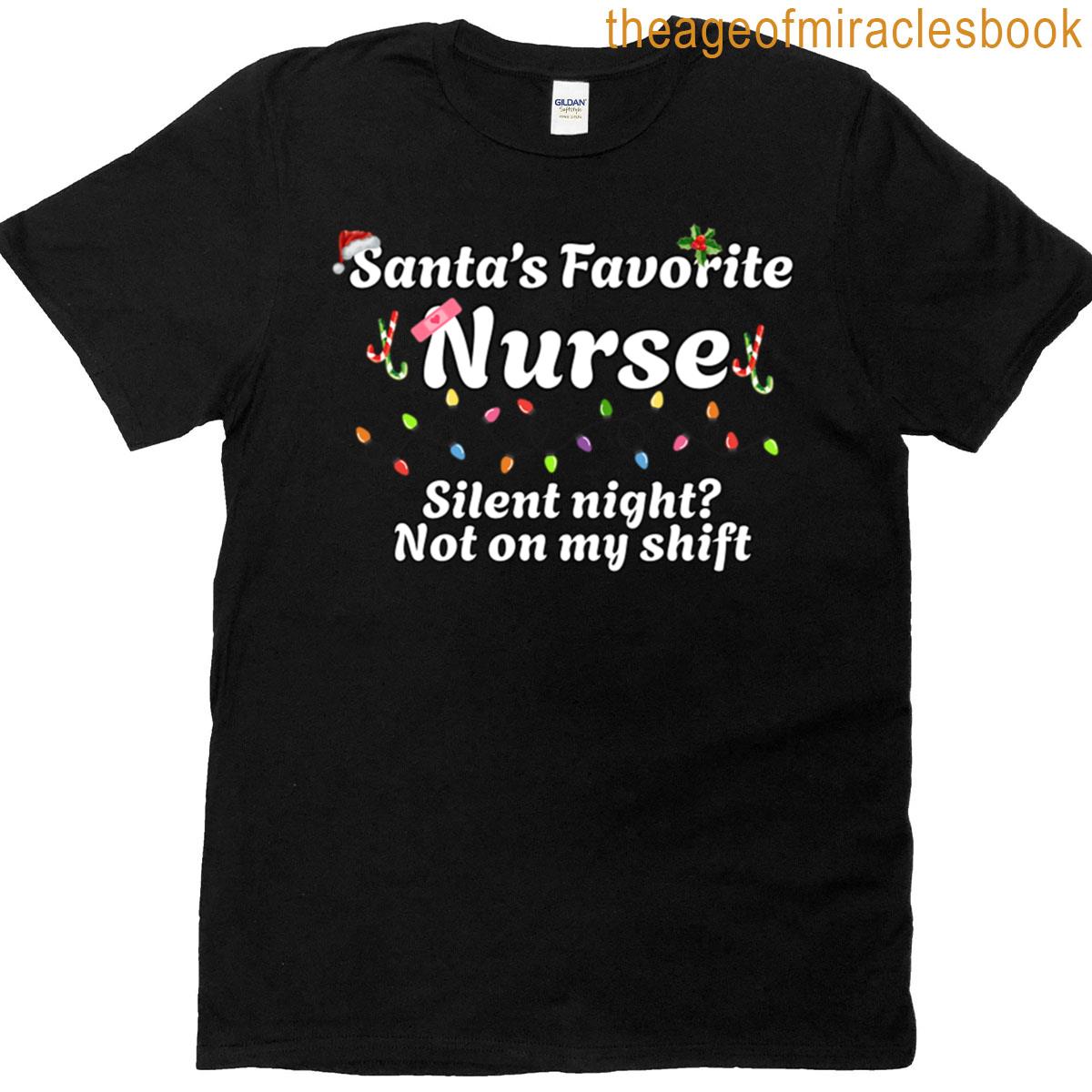 Santas Favorite Nurse T-shirt