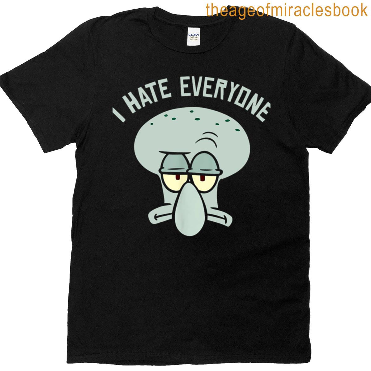 Squidward I Hate Everyone T-shirt