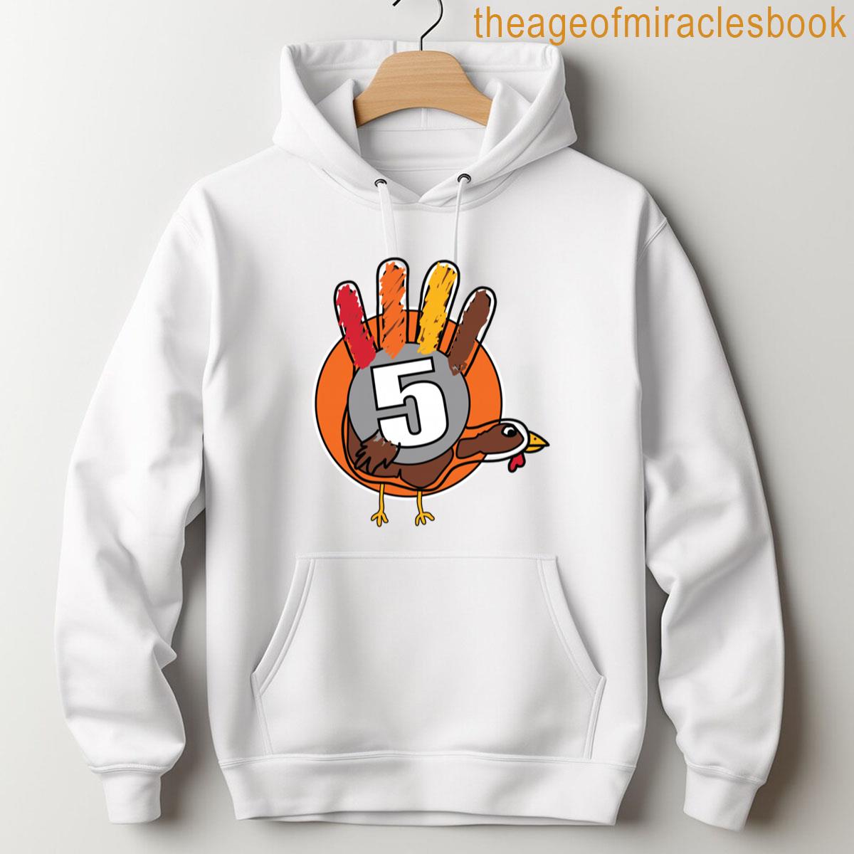 Alternative view of Turkey Hand T-shirt