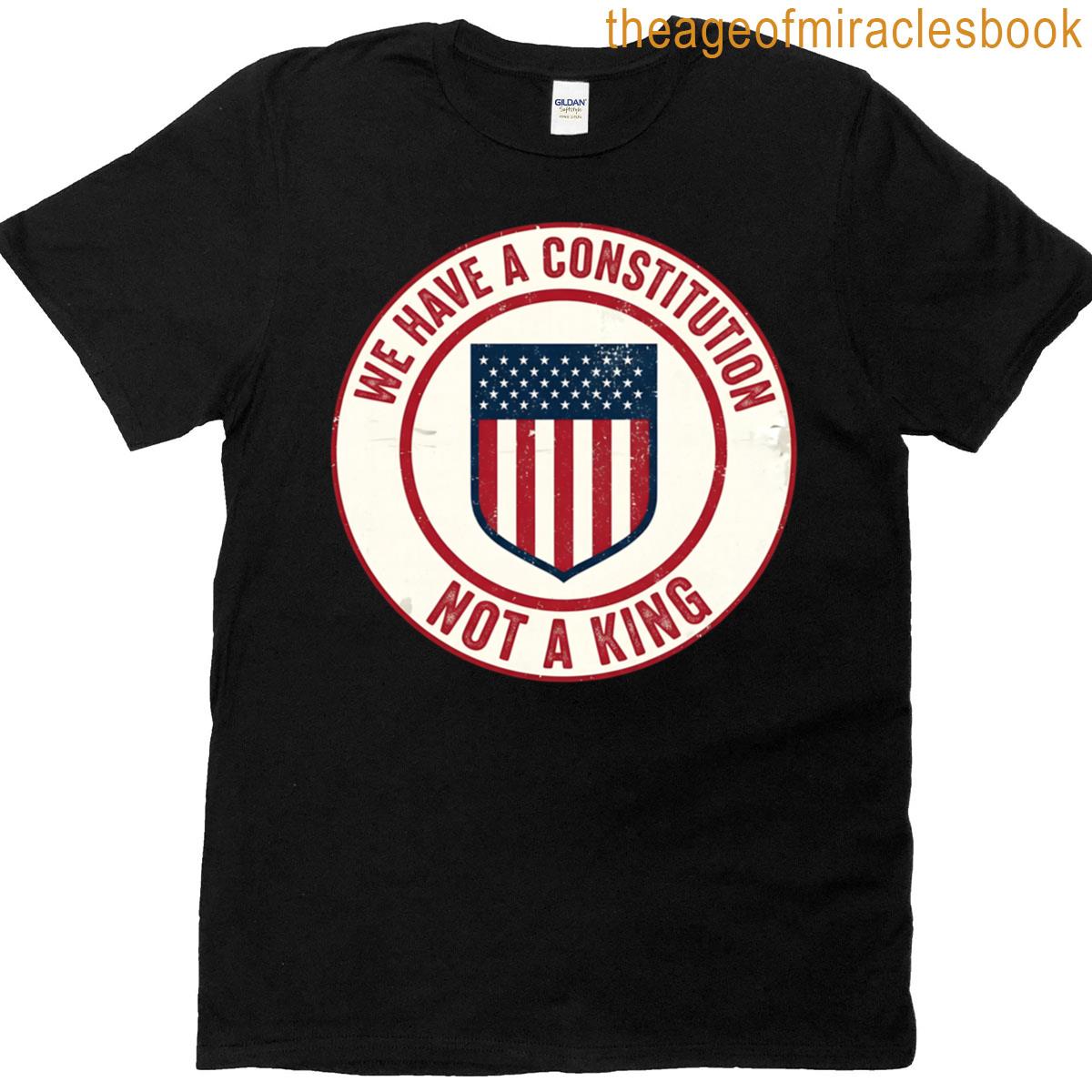We Have A Constitution American Flag Protest T-shirt