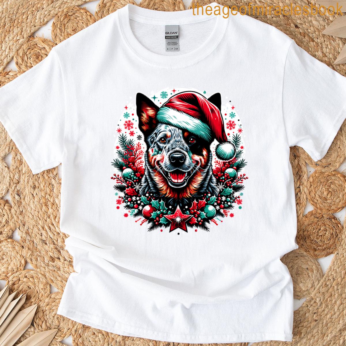 Aussie Cattle Dog Christmas T-shirt